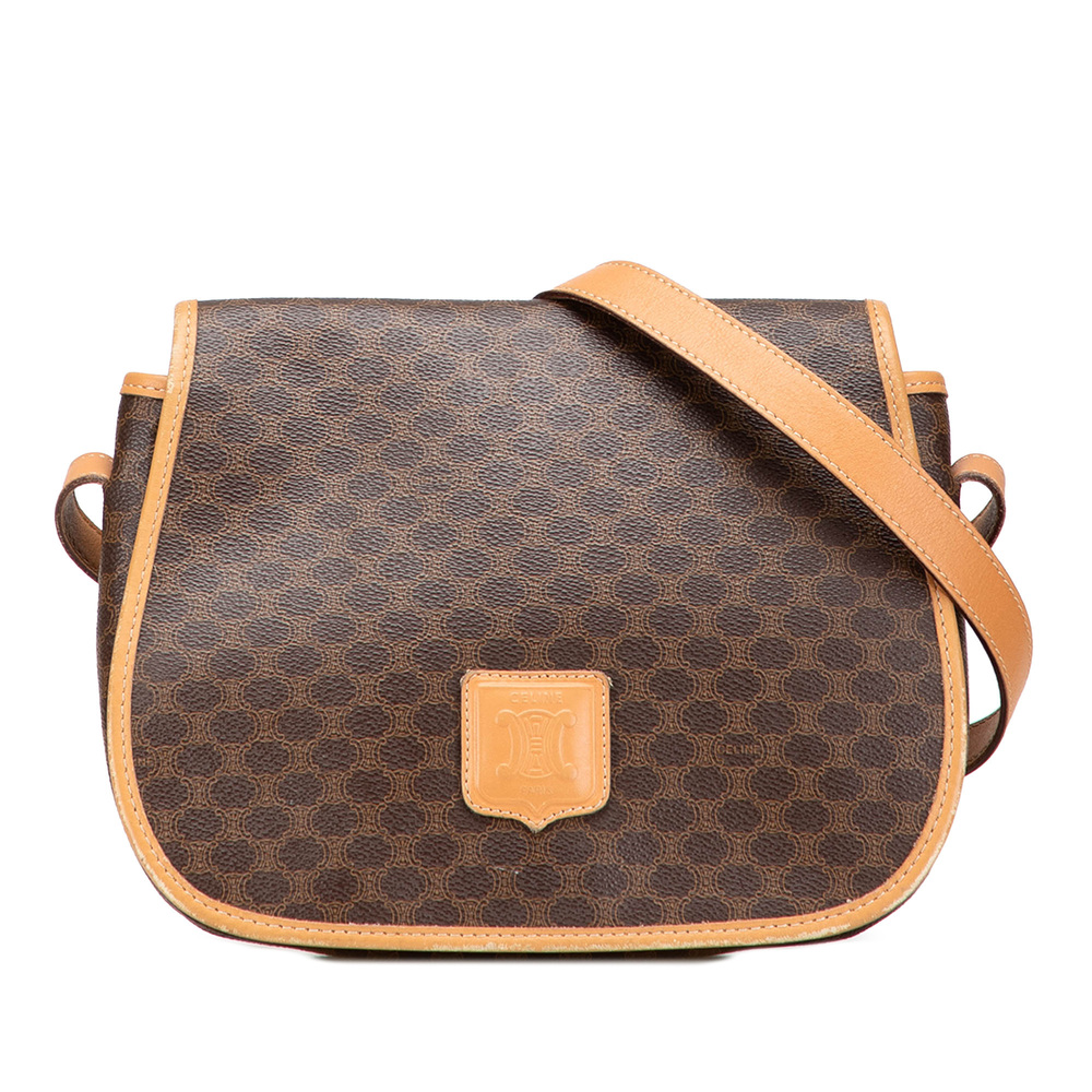 Pre-Loved Celine Macadam Coated Canvas Crossbody